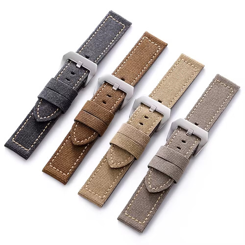 20mm 22mm 24mm - canvas, leather