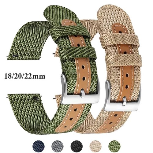 Nylon canvas watch strap - nylon,