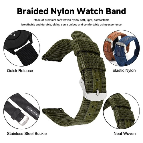 Premium woven nylon watch - woven,