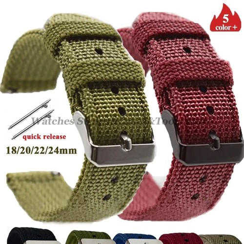 Nylon canvas watch - nylon, 18mm