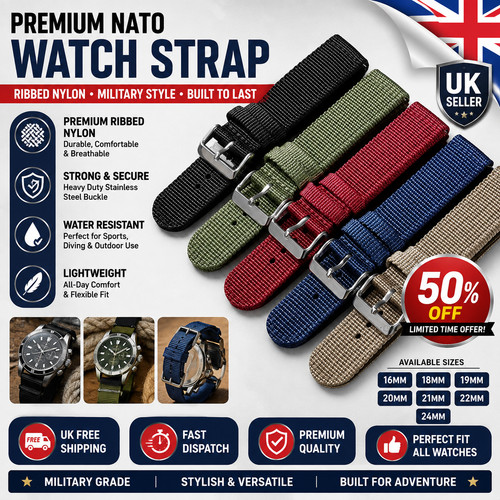 Premium nylon nato - nylon, watch