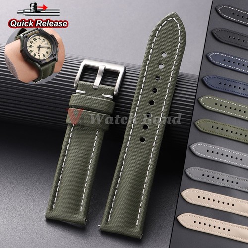 Sailcloth nylon watch strap - sailcloth,