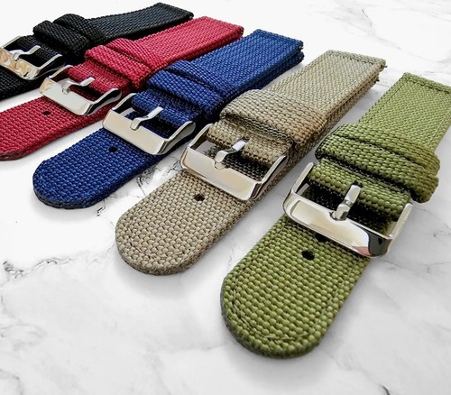 Canvas watch strap band - watch,
