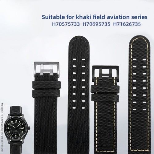 Nylon canvas watch straps - canvas, mens