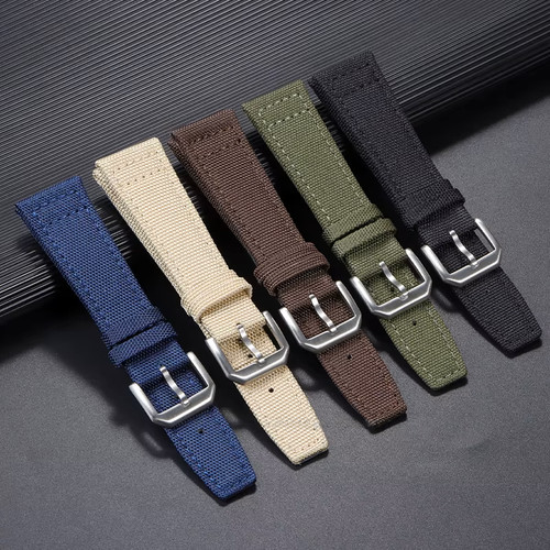 Military canvas watch strap - canvas,