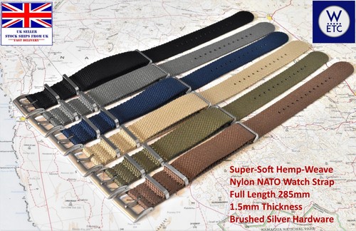 Nato watch strap soft canvas - strap,,