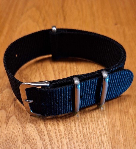Watch strap black nylon one - strap,