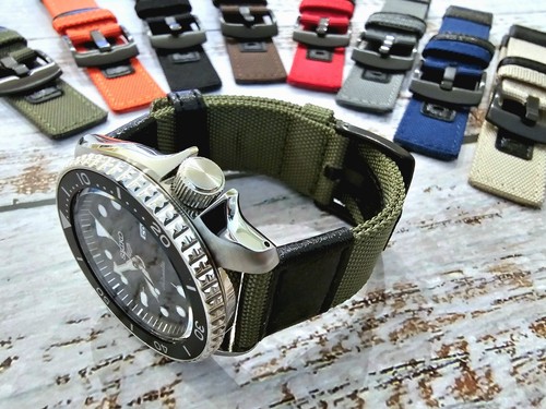 Canvas watch strap band - watch,